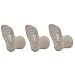 Little Grippers Grey Marl Baby Socks with Stay On Technology - 3 Pair Pack (6-12 Months)