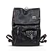 Produktbild ZMLSXU Outdoor Rucksack Business Wandern Student Rucksack Sicherheit Doppel-reißverschluss Männlich/Weiblich Wasserdichte PU Rucksack Multicolor Auswahl (Farbe : Schwarz)