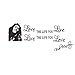 Produktbild Love The Life You Live Bob Marley Vinyl Wall Sticker Diy Words Black Decor English by ASTrade