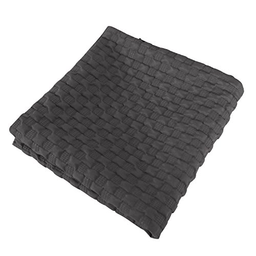 Deconovo Kissenhüllen Wohnzimmer Kissenbezüge Auto Zierkissenbezüge 40×40 cm Dunkelgrau 4er set - 4