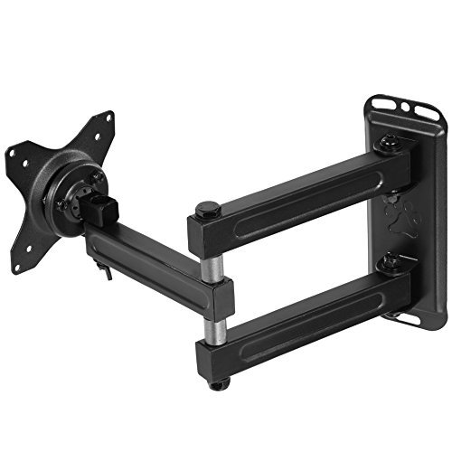 Cheetah Mounts ALAMEB TV Wandhalterung für 30- 81 cm (12- 32 Zoll) LCD LED Bildschirme und Monitore Halterung 38 cm Ausziehbar (15 Zoll); VESA mm 75 X 75; 100 X 100; 160 X 160; 200 X 200 und max. 13,6 kg. Neigbar Schwenkbar mit Drehung. Wand Halterung beinhaltet 3 m Hochgeschwindigkeits HDMI Kabel mit Ethernet und Strapazierfähigem Gewebemantel und 15 cm Magnetische 3 Achsen Wasserwaage mit 3 Libellen. - 3