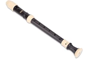 Dilwe ABS C Soprano Recorder, German Fingering - With Cleaning Set - 8 Holes - Music Toy - Gifts for Children and Adults (German Style), As shown in the picture, German style