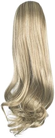Love Hair Extensions Victorian Drawstring Synthetic Hair Ponytail Colour 10/22 Medium Ash Brown/Beach Blonde 16 -Inch