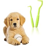 Zeckenhaken Zeckenzange by MyHappyPet | Sicherer Zeckenentferner aus Kunststoff | Schonende Zeckenentfernung in Sekunden | GRATIS E-Book: 