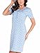 Dobranocka 5017 Maternity/Nursing Nightdress,Size L,Aqua