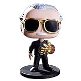 funko marvel amazon Material: PVC kitchenLS666 Avengers: Padre Final de Marvel Stan Lee y Quake # 01 Colección de Figuras de acción Juguetes para niños (Figure 1#)