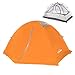 Produktbild Overmont 1-2 Personen 4 Jahreszeiten Trekkingzelt Zelt Familienzelt Campingzelt für Camping Wandern Reisen und Klettern 210*130*110cm Orange/ Blau