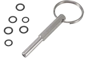 HOTMNTY Llave Para Sacar Cabeza Oval,Llave De Punta Ovalada,Ovalada Broca Llave,Reparación Herramientas De Seguridad Cafeteras Con 6 Anillos De Goma,Para Reparación Y Uso De Máquina De Café Jura Krups Aeg
