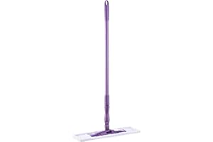 Mery Microfiber mop with Stick, Metal Plastic, Purple-Lilac, Medida: 140 x 45 x15 cm