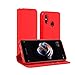 Produktbild aurstore XIAOMI REDMI Note 5 Hülle Handyhülle XIAOMI REDMI Note 5 Tasche Leder Flip Case Brieftasche Etui Schutzhülle für XIAOMI REDMI Note 5 (rot)