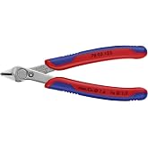 Knipex Electronic Super Knips&reg; &ccedil;ok bileşenli manşonlu 125 mm 78 03 125 | 1,6 mm'ye kadar yumuşak tel (bakır), 1,0 mm'ye kadar