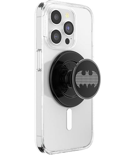 PopSockets Presa Rotonda MagSafe: L'impugnatura Per Telefono Che Ti Salva La Vita (e Il Telefono)! Compatibile Con Ricarica Wireless, Include Adattatore. Edizione WB Batman - I Am Batman