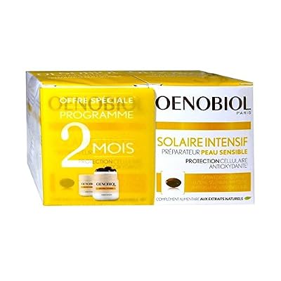 Oenobiol Solaire Intensif Préparateur Peau Sensible Lot de 2 x 30 Capsules