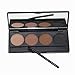 Eyebrow Kit, Tinabless 4 Colour Makeup Eyebrow Shaping kit Eyeliner Eyebrow Pallet with Mirror Eyebrow Brushes Makeup Eyebrow Stencils and Powder Makeup Eyebrow Palette Comestic Tool