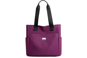 YXQSED Borsa Tote Donna, Impermeabile Nylon Borsetta Borse a Tracolla Viaggio Borse da Spiaggia Shopper Nero