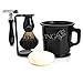 Old School Complete Shaving Kit with Brush Mug DE Safety Razor & Soap Gift set