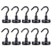 Produktbild Bkinsety 10 Stück Magnethaken Superstarke Magnete Halter mit Traglast von 22 KG/48LB für Küche Badezimmer Schlafzimmer Garage Schließfächer Büro