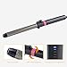 CkeyiN® Hair Curler Ceramic Curling Iron Wand Barrel Curling Styling Tongs 360 Degree Rotating Clip 5 Temperature Adjustable for Men Women (9mm)