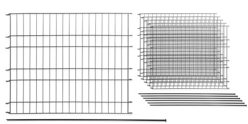 Massiv Metall Zaun – Set „Balkhausen“ 11 tlg. – 485 x 80 cm – anthrazit – Teichzaun, Tiergehege, Gartenzaun, Steckzaun, Rabattenzaun, Hundezaun, Katzenzaun, Hühnerzaun, Rankhilfe, Zaunmatten - 3