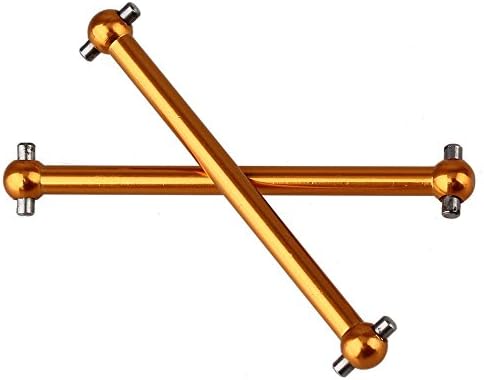 Yiguo2pcs Aluminium Alloy A580027 Universal Drive Shaft Dogbone for 1:18 WL toys A959 A969 A979 k929 Gold