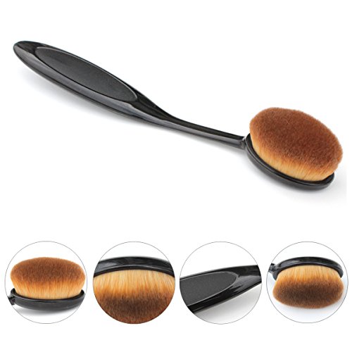 AmoVee Pro Cosmetic Makeup Brush Foundation Blending Brush Toothbrush Curve (1 pcs)
