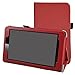 Produktbild vodafone smart tab mini 7 / ALCATEL pixi 4 7 hülle,Mama Mouth Folding Ständer Hülle Case mit Standfunktion für 7" vodafone smart tab mini 7 / ALCATEL pixi 4 7 Android Tablet 2016,Rot