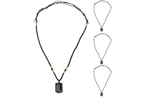 FDIT 4 sztuki turmalinu zawieszki, kryształowe wisiorki, naszyjnik, sweter, łańcuszek, regulowany sznurek, akcesoria materiałowe