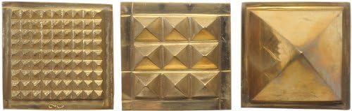 Vastu Pyramid (Set of Three): 91 Pyramids in Total - Brass by Individual Artist