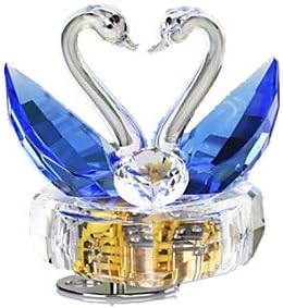 Music Box Swan Holiday Supplies Crystal Unisex