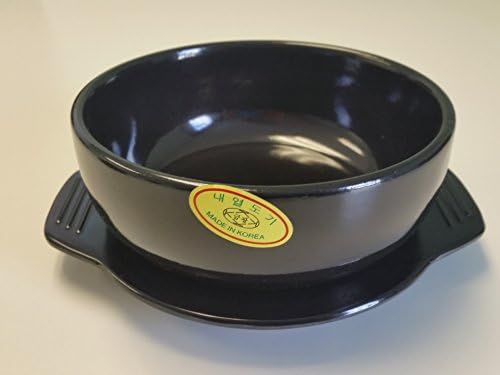 Korean Dolsot Stone Bowl (7.7 Inch) Comes with Trivet