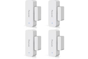 Panamalar 4 Packs WiFi Sensor de Ventana de Puerta, detección Inteligente de Puerta Abierta o Cerrada, Enviar Alerta al teléfono, Funciona con Alexa Google Home, Accesorios Inteligentes con la Escena