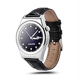 Lemumu JSBP X 10 Männer Smar twatch für Android IOS Smart Watch IQI Unterstützung Pulsmesser mit 1,39 Zoll IPS-Display Uhr Telefon, Schwarz