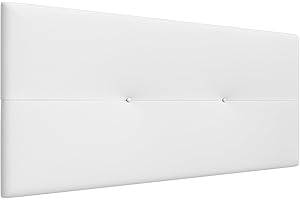 LA WEB DEL COLCHON - Cabecero tapizado Julie para Cama de 105 (115 x 55 cms) Blanco
