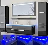 Es wurden für Badezimmer geeignete Materiallien benutzt, wie ganz aus MDF Holz also keine Spannpaltte. Es hat eine besondere Beschichtung die lackiert ist. So das Ihre Badezimmerschränke über viele Jahre noch wie beim ersten Tag glänzen.