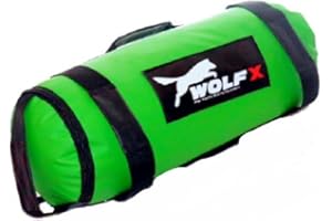 WOLFX 5-60kg Power Sand Bag Power Training Cross Fit Weight Liffting MMA filled (Green)