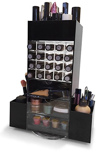 Oi labelstm drehbar klar Acryl Make-up Lippenstift/Kosmetik/Schmuck/Nagellack Organizer Display Ständer (mit hochwertigen 3 mm Acryl). - 2