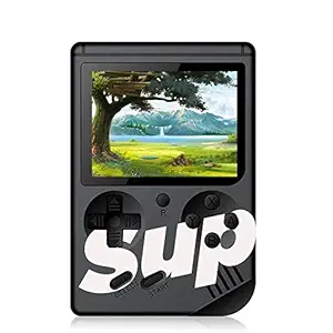LUCRIA Sup Classic 400-in-1 Digital Video Port Game Console with Battery Handheld Console Classic Retro Video Gaming Player Colourful LCD Screen USB Rechargeable Game Best Toy for Kids (Assorted Color)
