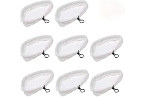 WUUDI Waschbar Langlebig Ersatztücher Dampfbesen 8er Pack Ersatztücher Dampfbesen Ersatzpads für Dampfreiniger mit Dreieckigem …