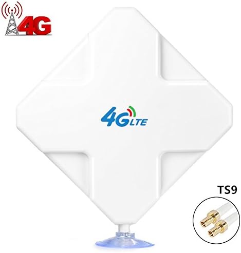 4G LTE Antenna TS9, Andven 35DBI GSM High Gain Antenna Dual Mimo Wifi Signal Booster Amplifier Modem Adapter Network Reception Long Range Antenna With TS9 Connector Cable for Mobile Hotspot