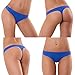 Produktbild DP Design® String Tanga Damen Blau Slip Thong klassisch sexy Sommer Stretch