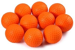 Kofull Bolas de Golf de Espuma de Poliuretano para Interiores y Exteriores, Bolas de Entrenamiento para niños, Juguete para Mascotas (24 Unidades), Color Naranja