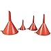 Produktbild Trichter Set 4tlg 45/65/90/110mm orange Kunststoff Einfülltrichter Fasstrichter