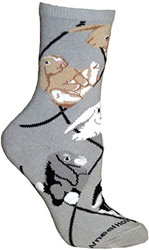 Preisvergleich Produktbild Wheel House Designs Hasen Grau Damen Socken