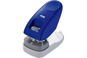 Plus Japan Paper Clinch SL-112A-EU Agrafeuse sans agrafe 10 feuilles bleu