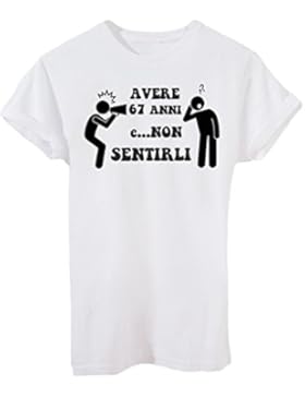 T-Shirt AVERE 67 ANNI E NON SENTIRLI COMPLEANNO CERCA IL TUO ANNO - EVENTI - by iMage