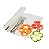 Corta las verduras y recoge los trozos con un simple movimiento