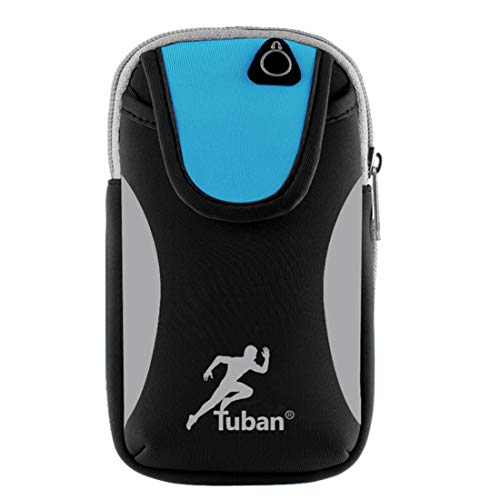 Preisvergleich Produktbild Sakuldes Neue Handy-Armtasche, Sport-Armtasche, Außenhandgelenkstasche, Armtasche Geburtstagsgeschenk, Urlaub. (Color : Black Blue)