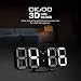 Produktbild DIGOO 3D LED Digital Wecker, Multifunktions Digital Wecker, Dekorative Wanduhr, DREI Einstellbare Helligkeit, Snooze-Funktion, 12/24 Stunden-Anzeige, Einfaches Design, Fernbedienung Optional