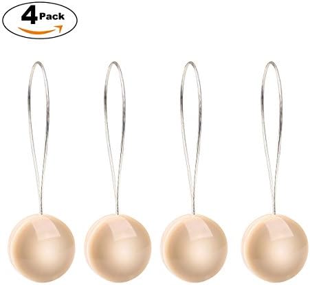Loveprint Strong Magnetic Curtain Tiebacks, Window Curtain Clips Lovely Resin Cat's Eye curtain Holdbacks (4pcs)