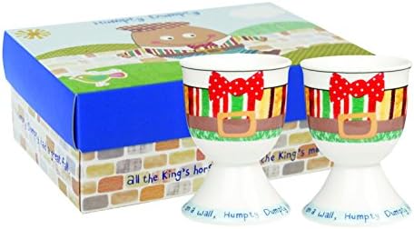 Little Rhymes Humpty Dumpty 2 FINE China Egg Cups in Gift Box